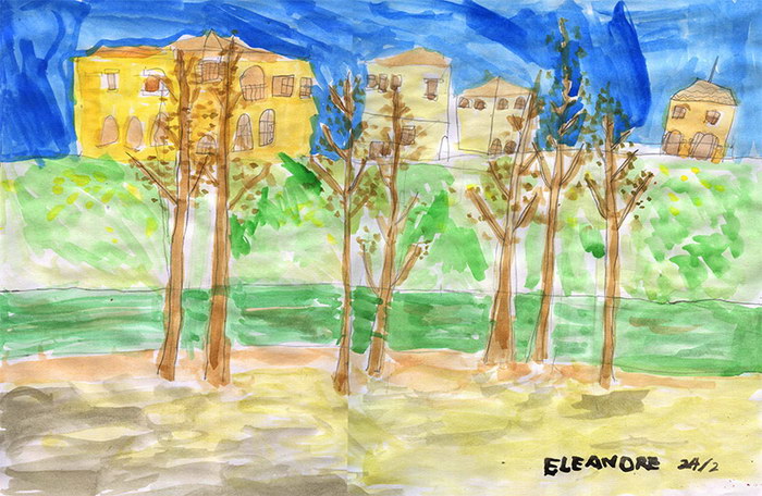 The First Watercolor Painting Landscape from Life