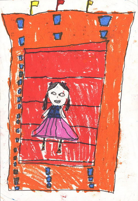 Little Girl#Silky Crayon Painting#