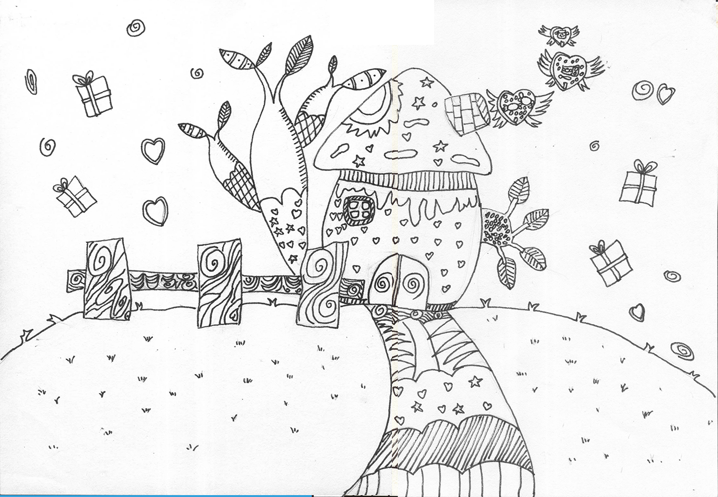 Mushroom#Marker Pen#